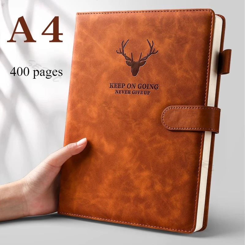 Hign-concerned TH0155 Ultra Dickes Notizbuch - A4 Softleder