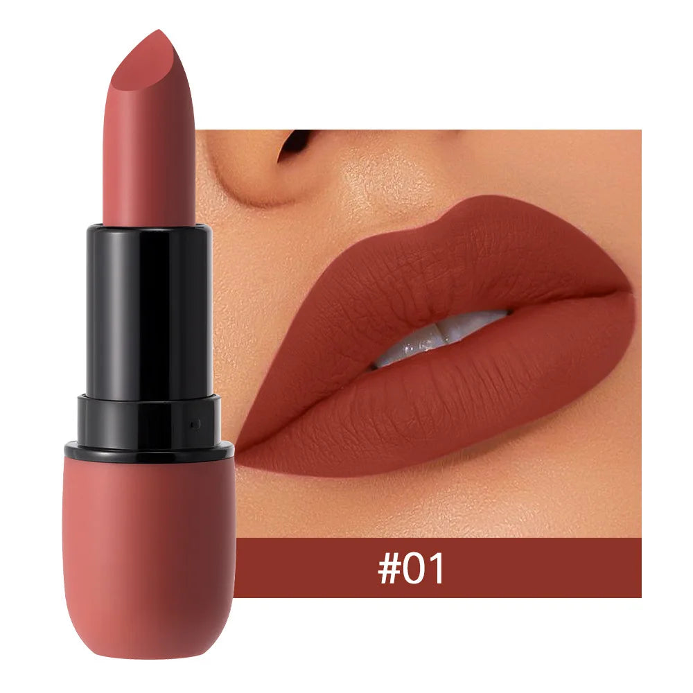 Lippenstift 2025: 6 Colors elegant Matte Lipstick Waterproof Long Lasting - Color Rendering Non-stick Velvet Lips Liner Pencil Woman Makeup Cosmetics Collection