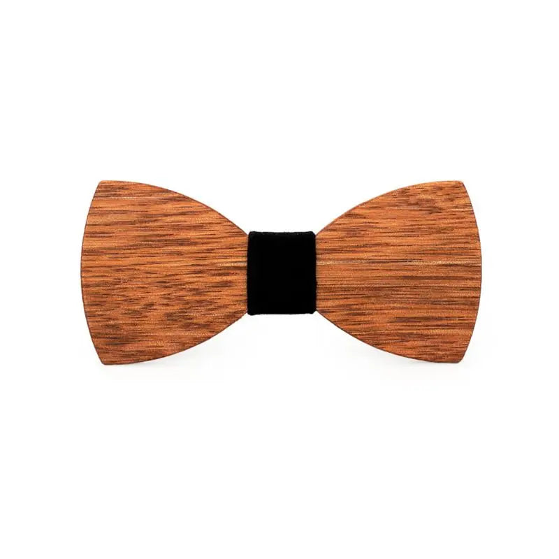 Novelty Design 3d Wooden Tie Pocekt Square Cufflinks Fashion Wood Bow Tie Wedding Dinne Handmade Corbata Wooden Ties