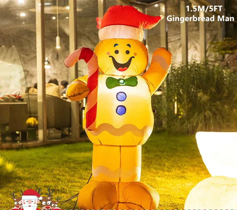 Christmas Inflatable Model,climbing Wall Santa Claus Glowing Inflatable Model, Outdoor Garden Scene Decoration Hanging Ornaments