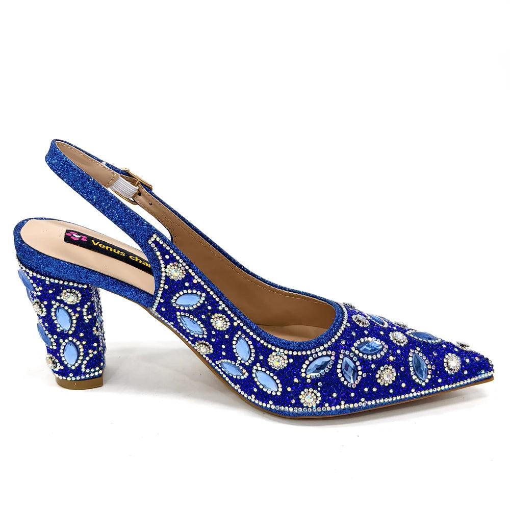 Elegant Italian Style Evening Party Shoe and Bag Set - Comfortable High Heel Women’s Shoes With Chic Hollow Design Handbag