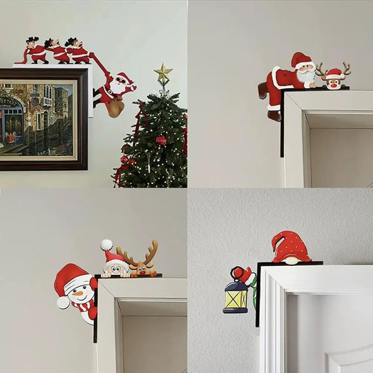 Choice Santa Frame Dekoration - Größe 25x18 cm, Material Holz
