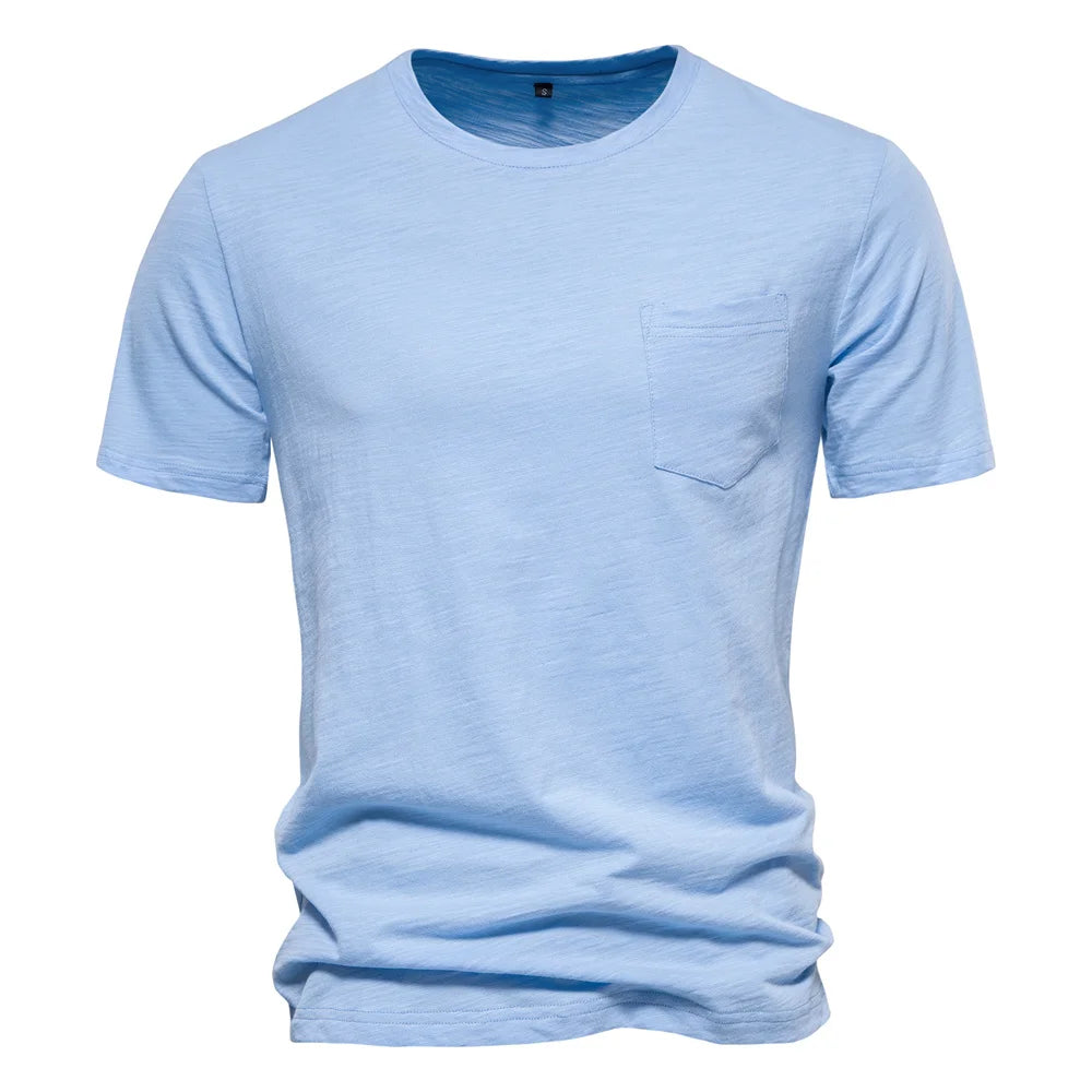 AIOPESON T-Shirt Casual Leicht - 100% Baumwolle Kurzarm