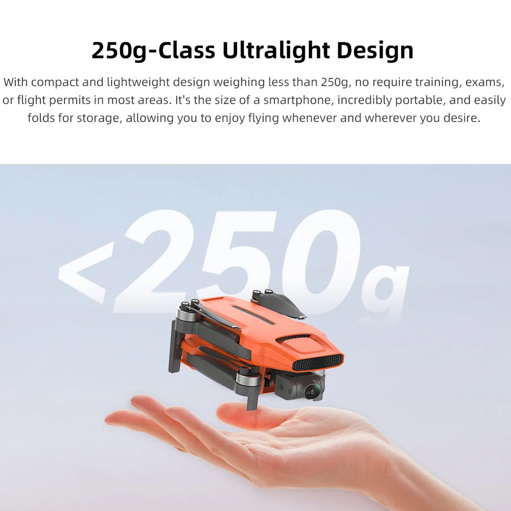 FIMI MINI 3 Dronă cu cameră nouă, 249g, 4K, 60fps, video nocturn AI Super, distanță de zbor de 9KM, senzor de 1/2 inch și 48MP, mini dronă pro