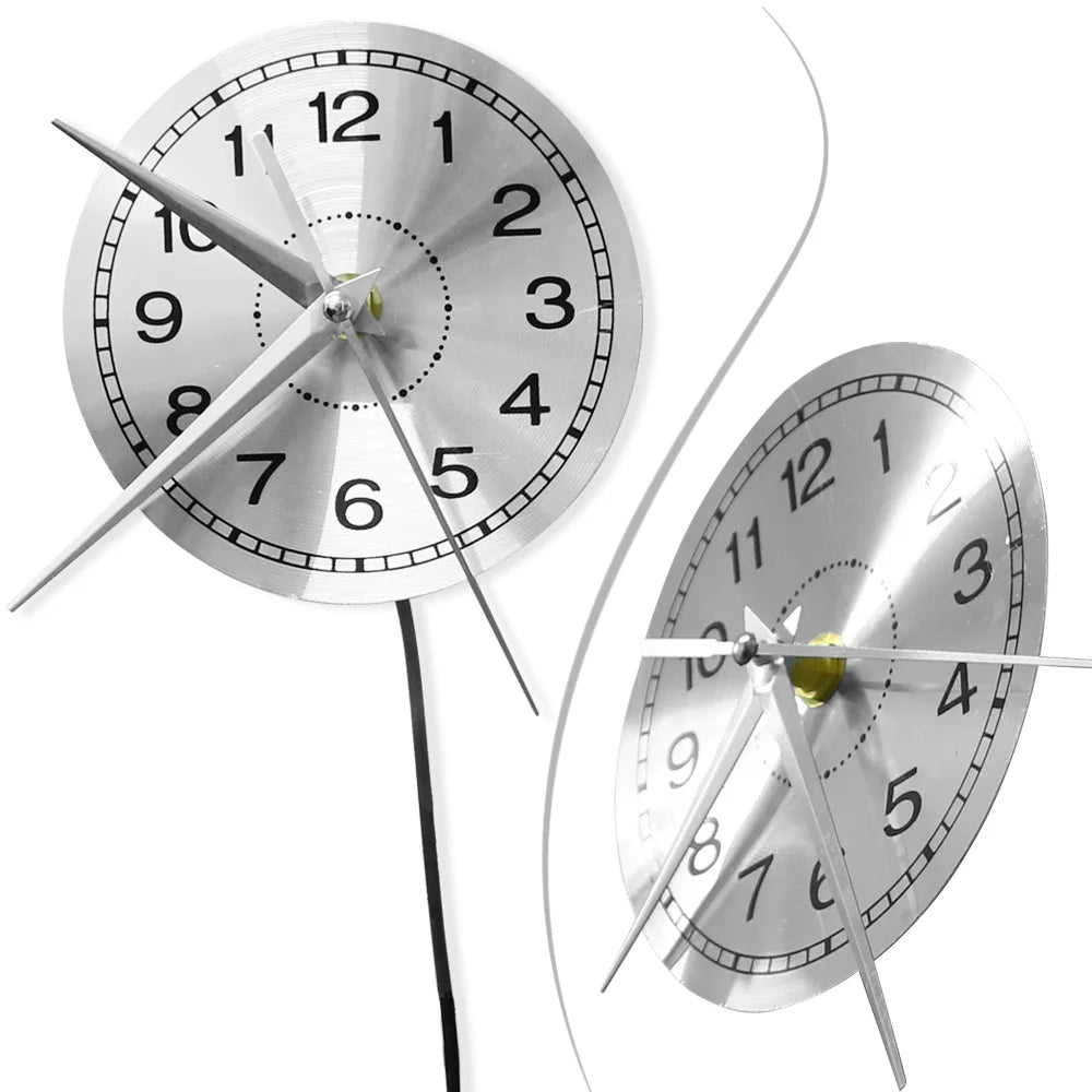 Modernes Acryl-Wanduhr mit LED-Hintergrundbeleuchtung - Schlafzimmer/Bettseite/Nachttischuhr - Leuchtet im Dunkeln - Mehrere LED-Farben - Dekoration