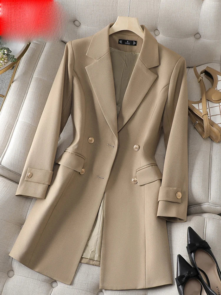 Sacou Yitimuceng cu guler răsturnat, nasturi dubli - mărimi mixte