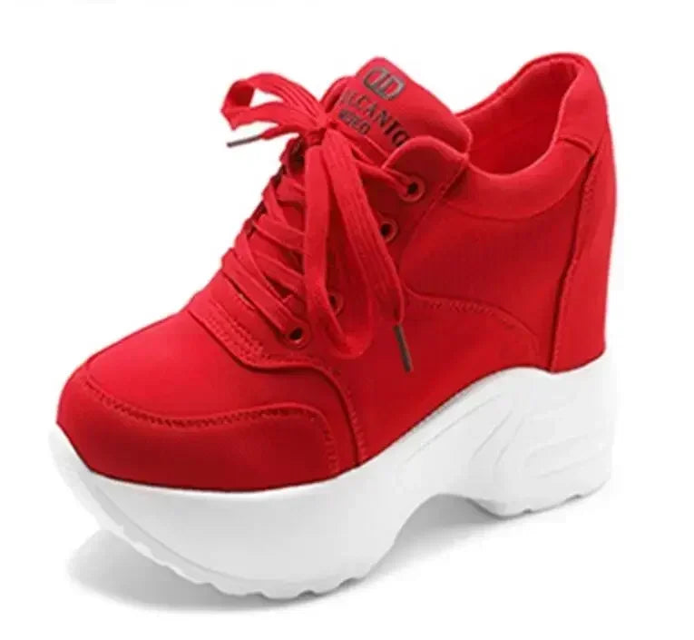 WGZNYN 187 Plateau Sneaker Atmungsaktiv - 10cm Absatz Mesh