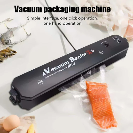 US Food Vacuum Sealer Vacuum Packaging Machine for Food with 10pcs Packed Bags 220V Automatic Household Food Vacuum Sealing