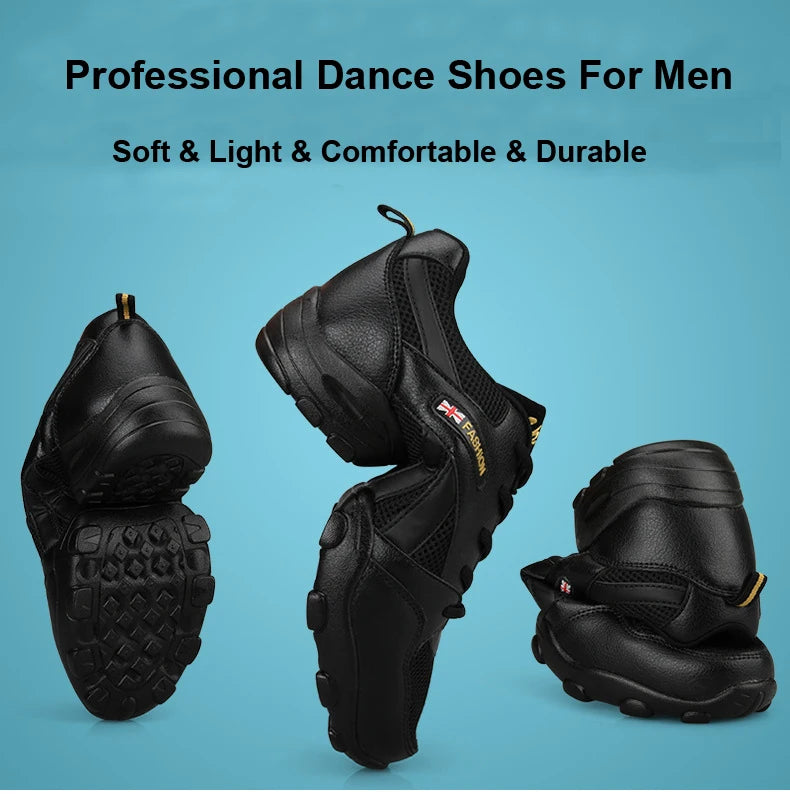 Men's Dance Sneakers High Quality Fitness Shoes Man Soft Sole Modern Jazz Outdoor Travel Gym Yoga Sports Dance Shoes Latin Shoes