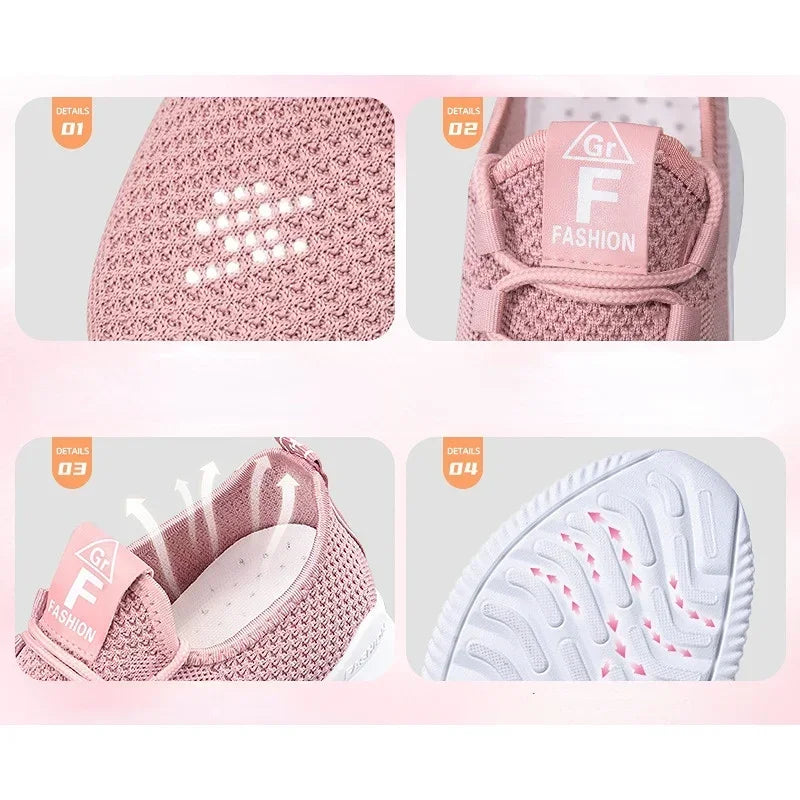 YAO JADE Plateausneaker Bequem - Mesh, EVA Innensohle 36-42