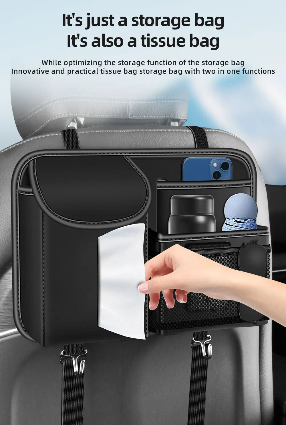 Car Seat Back Hanging Bag