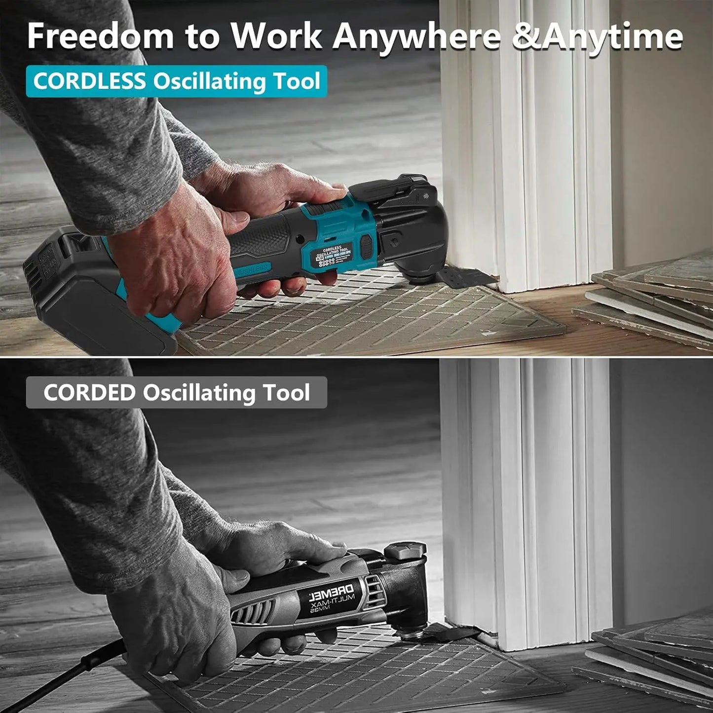 Multifunction Tool for Makita 18V Li-Ion Battery, Multimaster 6 Adjustable Speeds (Batteries Not Included)