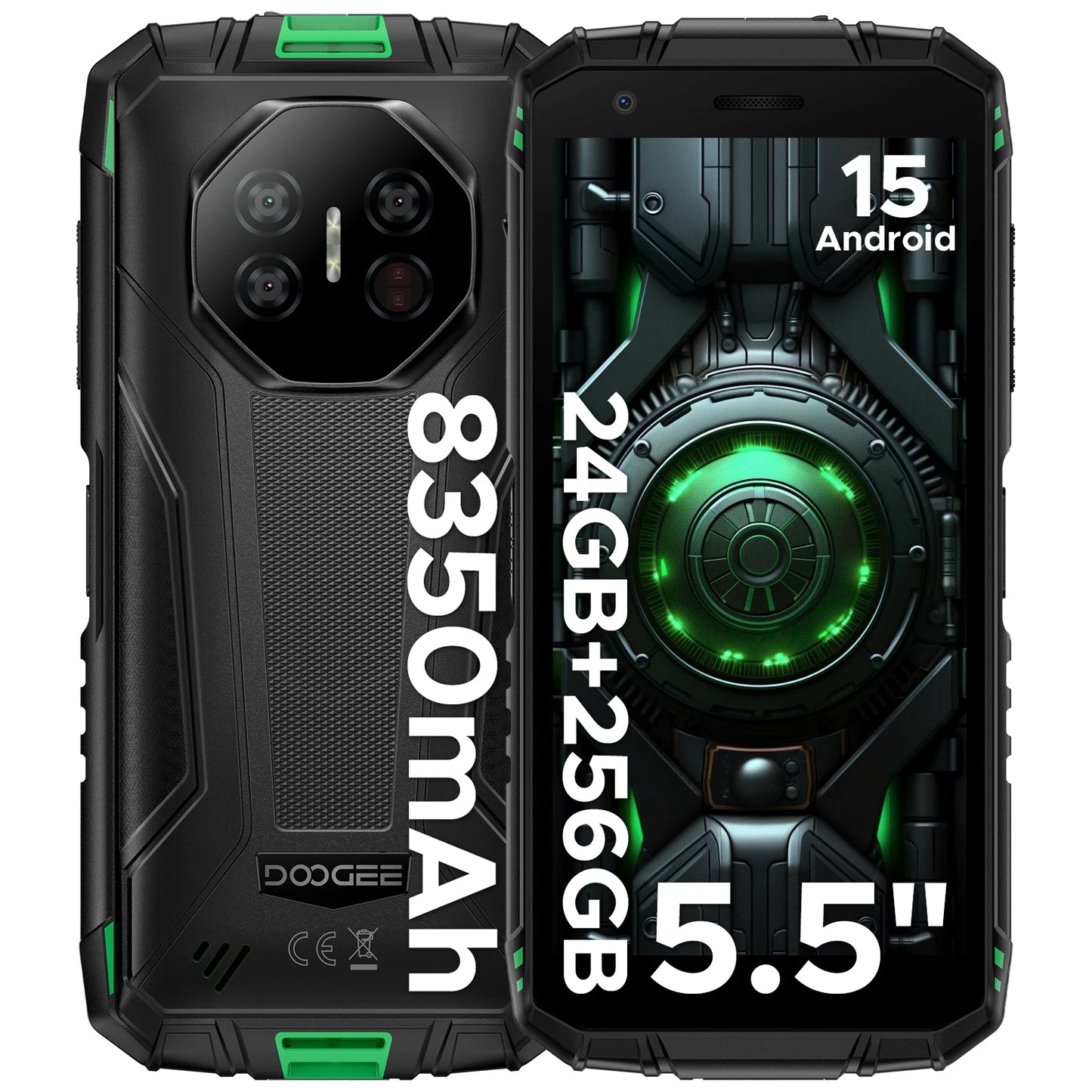 DOOGEE Fire 3 Ultra Robustes Smartphone - 8350mAh 18W 5,5 Zoll