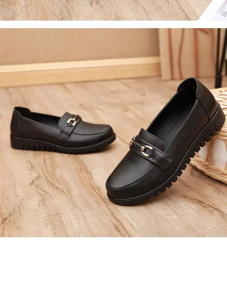 Women Shoes Flats Leather Sneakers Women  Comfortable Female Casual Walking Footwear Fashion Large Size Loafers Shoes Women
