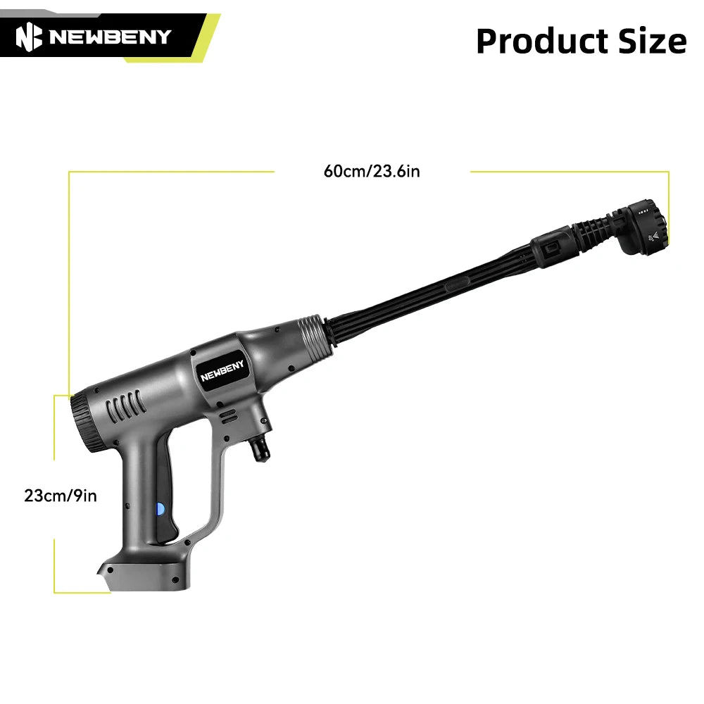 NEWBENY 200Bar Brushless Hochdruck-Wasserpistole 3500W Akku-Elektrosprühgerät Gartentool Für Makita 18V Batterie