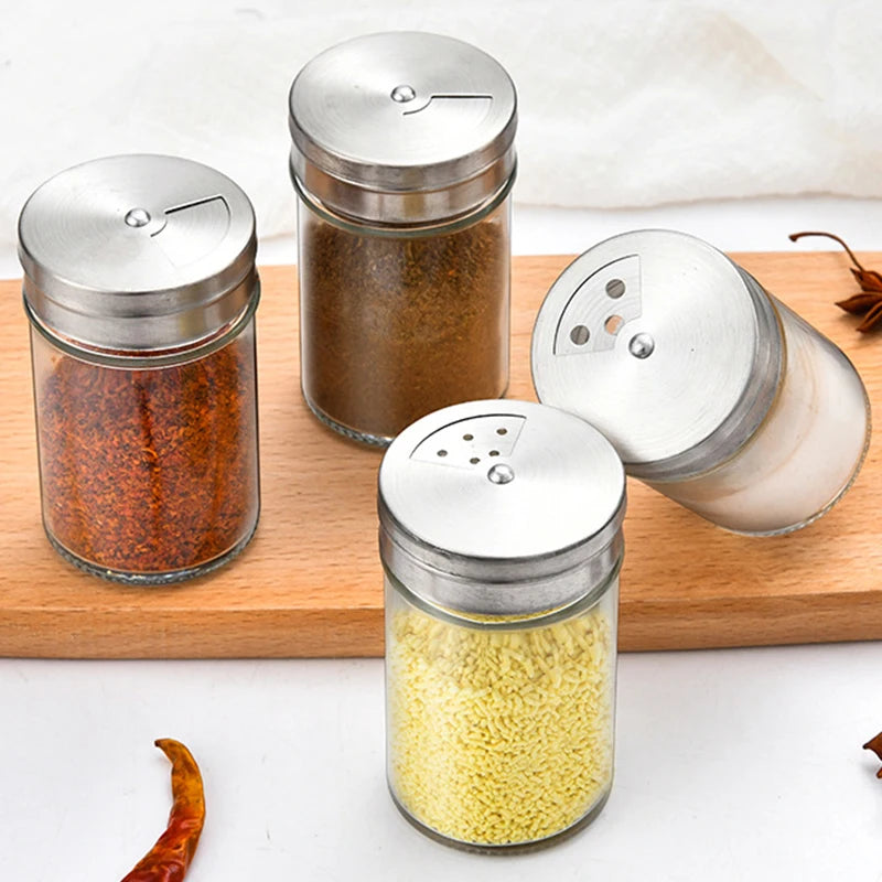 ACRDDK Seasoning Shaker Ecofreundlich - 90ml Glas Gewürzglas