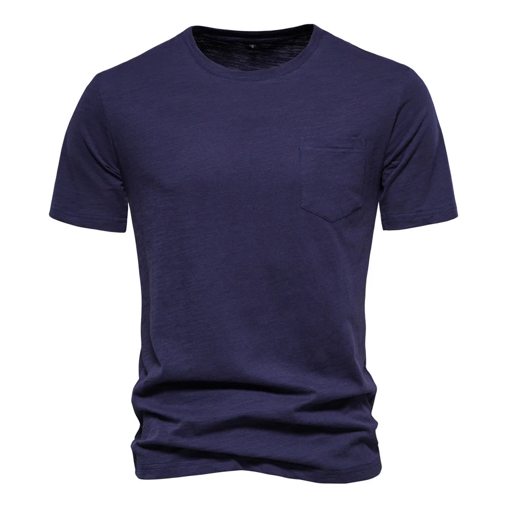 AIOPESON T-Shirt Casual Leicht - 100% Baumwolle Kurzarm