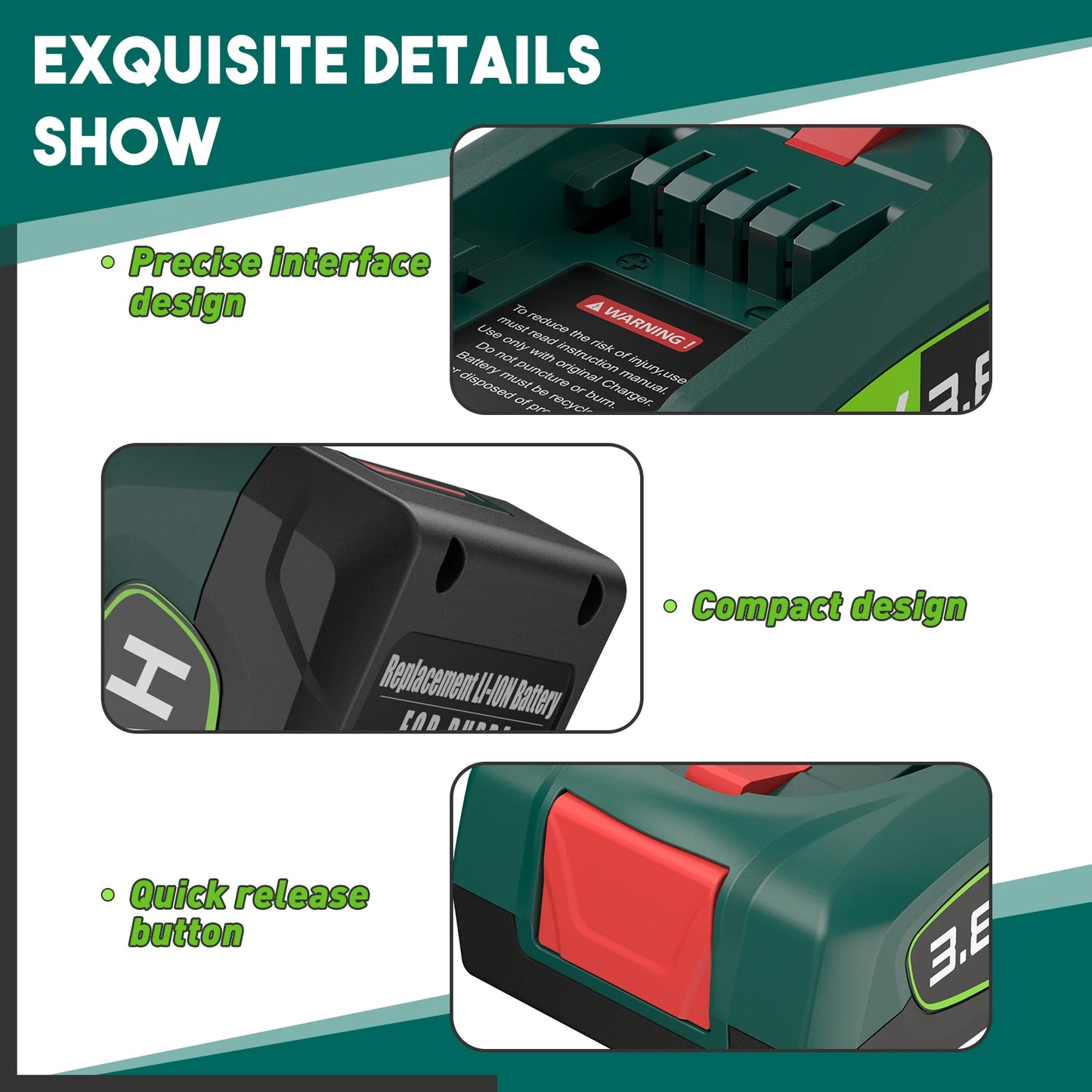 For Bosch 18V 3800mAh Battery PBA Replacement Battery for BOSCH PBA PSB PSR 18V Battery Tools AL18815CV AL1880CV