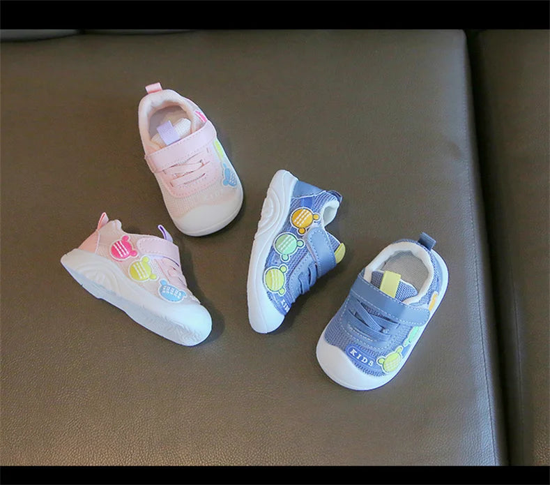 LunaKids Mädchen Sneaker Atmungsaktiv - Mesh Größe 24 30