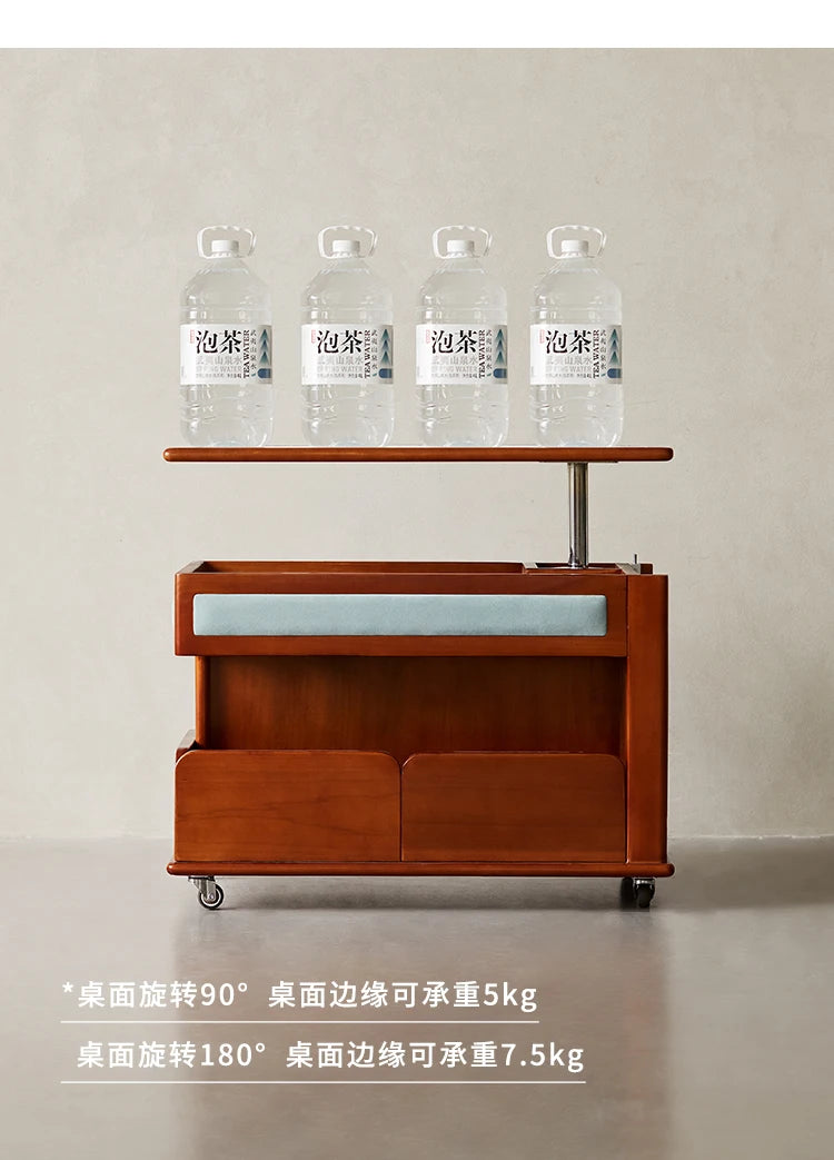 Cabinet Wood Coffee Table Lift Portable Walnut Design Living Room Side Table Folding Modern Luxury Mesa De Centro Sala Furniture