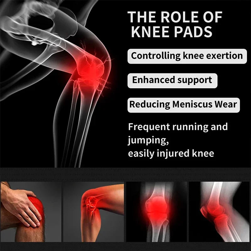 Knee Pad-Protective Knee Braces for Running Cycling,Stay Comfortable,Shock-Absorbing,Breathable, Adjustable and Anti-Slip