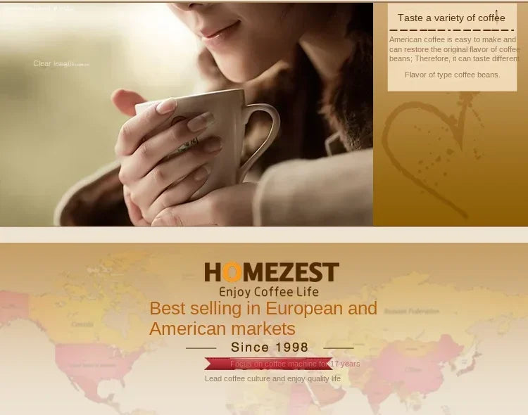 Coffee machine automatic household mini American drip coffee maker tea maker  coffee maker espresso with grinder