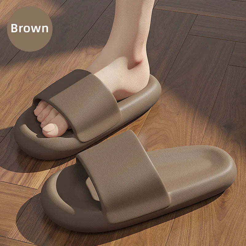 New Soft EVA Slippers Couples Home Slipper Outdoor Beach Summer Sandals Bath Men Flip Flops Non-Slip Women Thick Sole Shoes