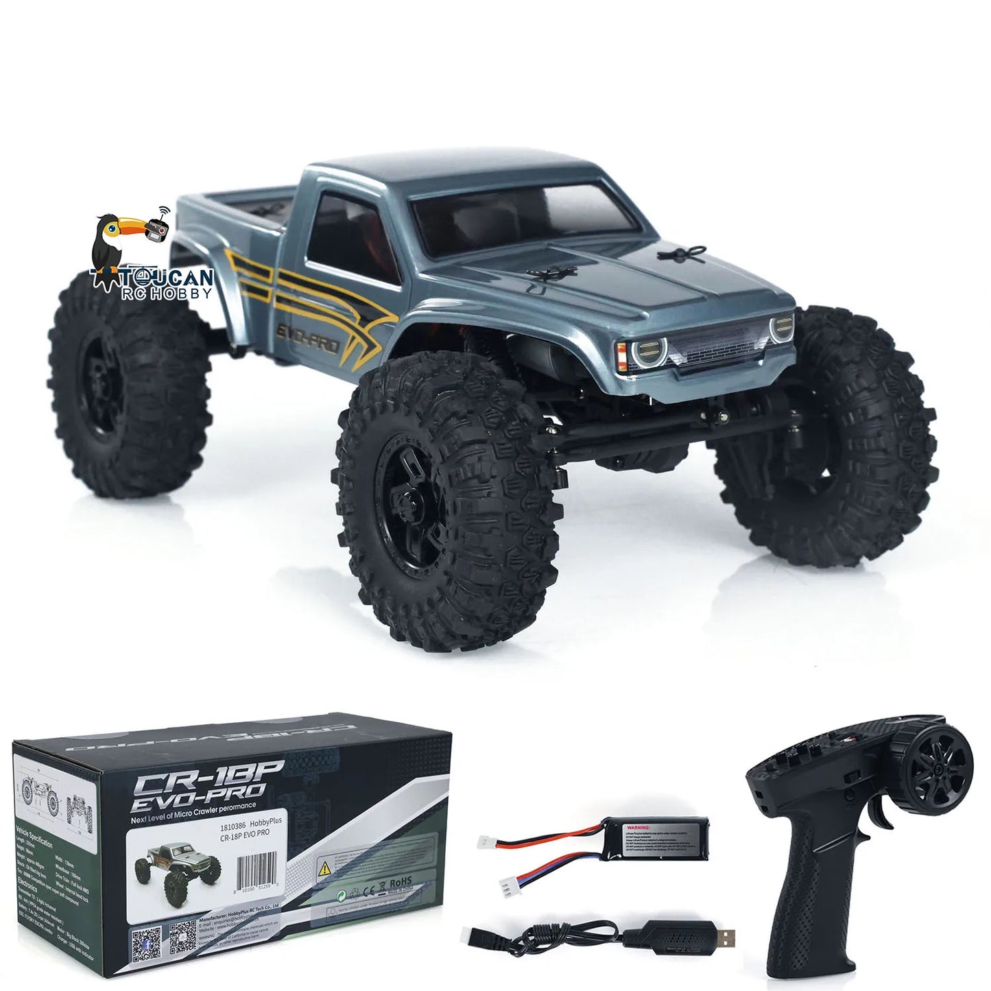 RC Rock Crawler 2025 - Mașină electrică de cățărat off-road 4x4 la scară 1/18 RTR