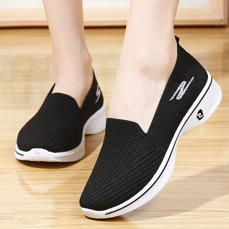 Women Fashion Shoes Flats Laides Breathable Loafers Casual Sports Walking Yoga Zapatos De Mujer 2024 Zapatillas Mujer Sneakers