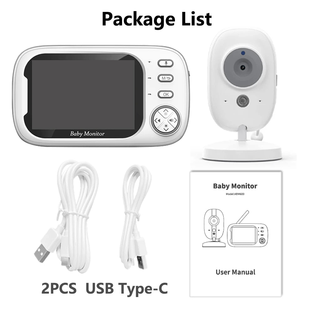 Baby-Monitor 2025: Cdycam 3.5" Wireless-Video - Night Vision Collection