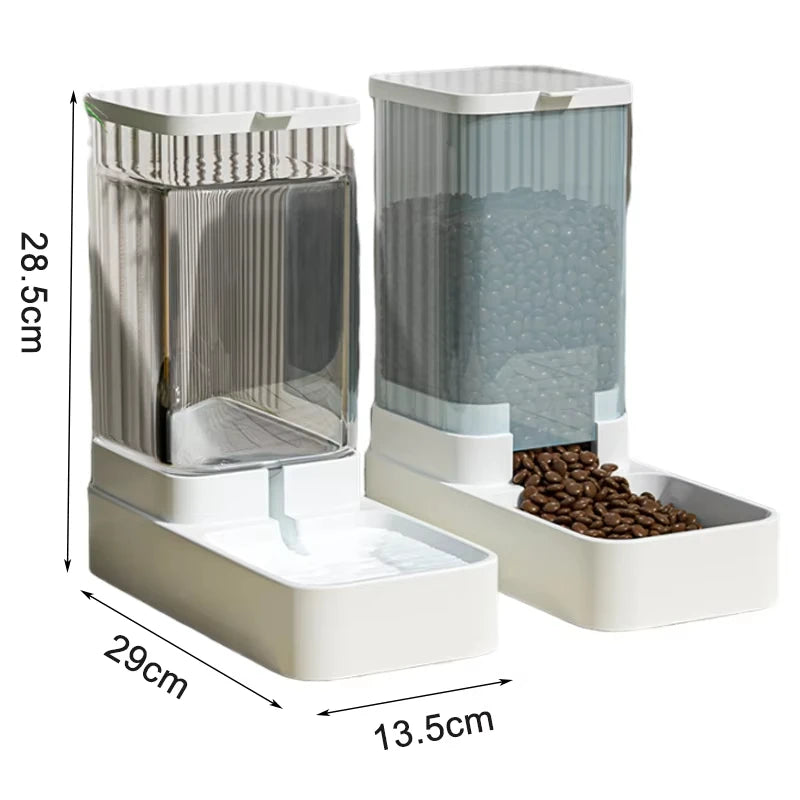 Große Kapazität Pet Feeder 2025 - Automatisch Pet Wasser Spender - Hunde Katzen Food Storage Spender Langlebig Cat Drinker Hunde Feeder