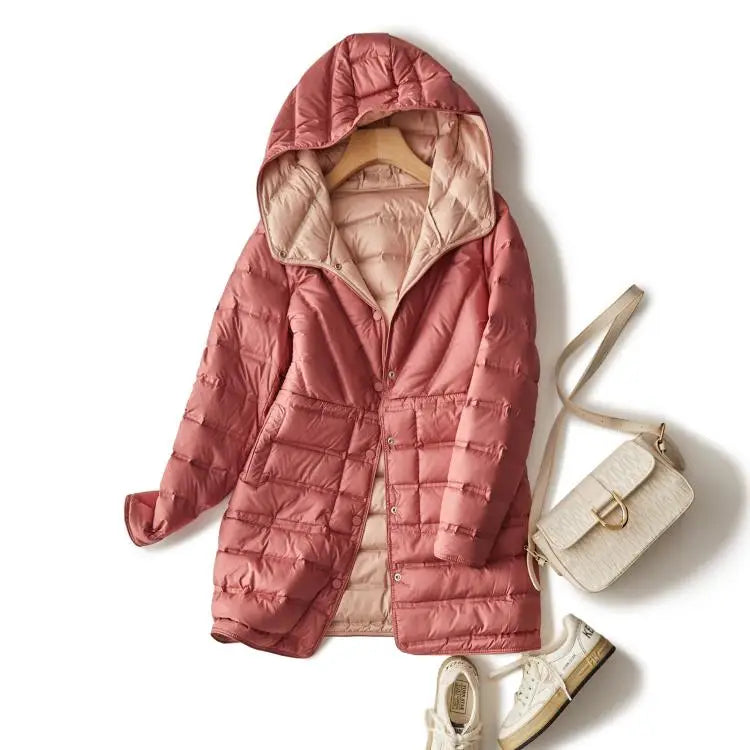 Jachetă Janveny Ultralight Down - Mărimea M Glugă cu două fețe