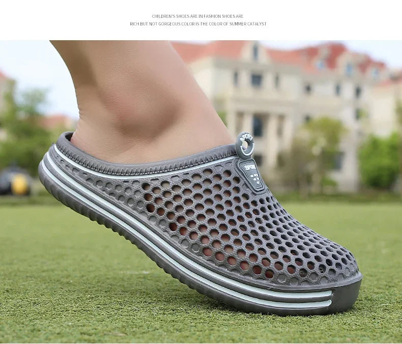 Herren-Pool-Sandalen 2025: Sonkpuel Komfortable Männer Pool Sandalen Sommer Outdoor Strand Schuhe Männer Slip on Garten Clogs Lässige Wasser Dusch Hausschuhe Unisex Zapatos Kollektion