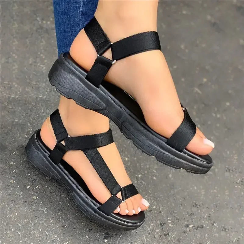 Strand-Sandalen 2025: Beach Shoes Woman 2025 Summer Sandals Woman Non-Slip - Casual Multi Color Shoes Fashion Solid Open Toe Sandals Daily Comfortable Collection