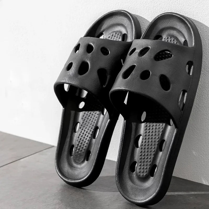 Frauen Dick Plattform Cloud Hausschuhe Sommer Strand Eva Weich Sohle Slide Sandalen Freizeit Männer Damen Innen Badezimmer Anti-Rutsch Schuhe