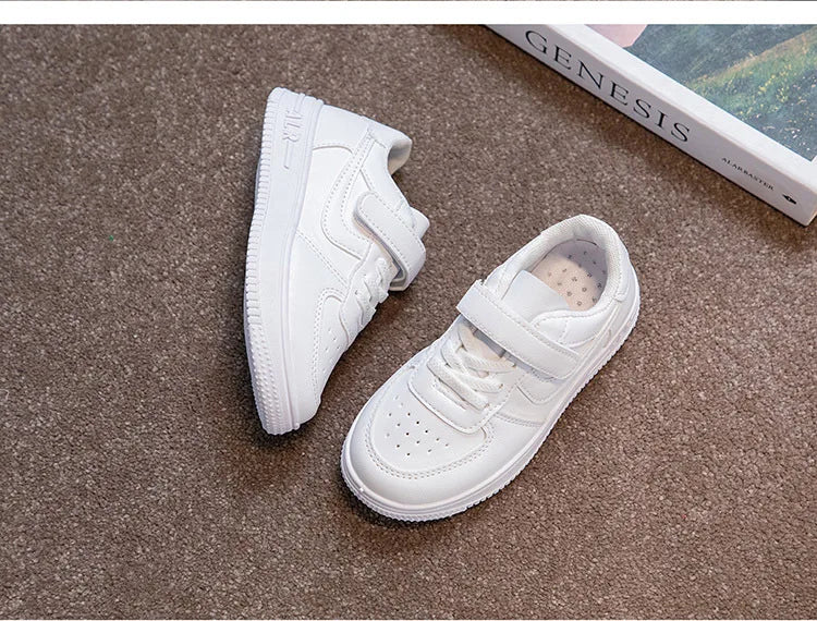 Kleine Weiße Schuhe für Studenten, Weiche Sohlen, Kinder-Brett-Schuhe, Kinder-Schuhe, Rutschfeste Casual-Schuhe für Jungen und Frauen