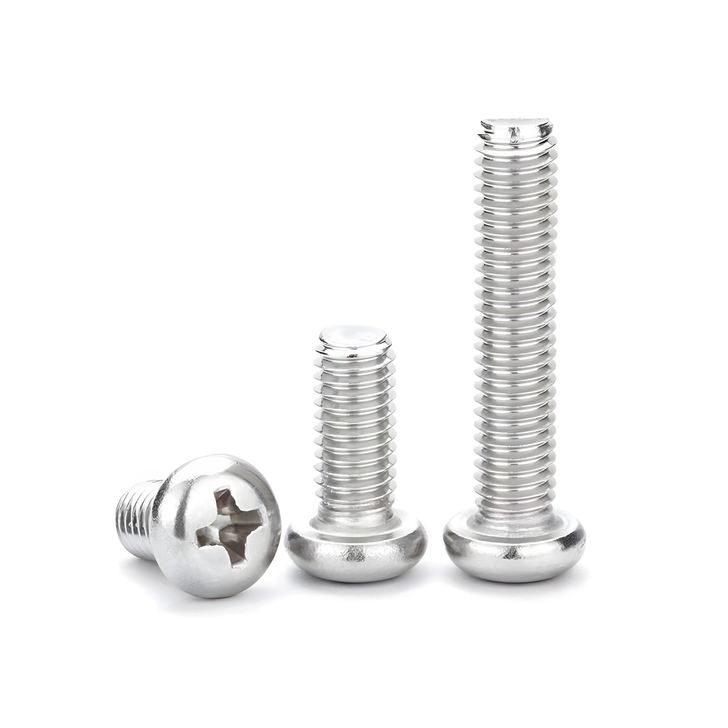 Șuruburi cu cap rotund Pozidriv M2-M8 DIY - oțel inoxidabil 3-100mm