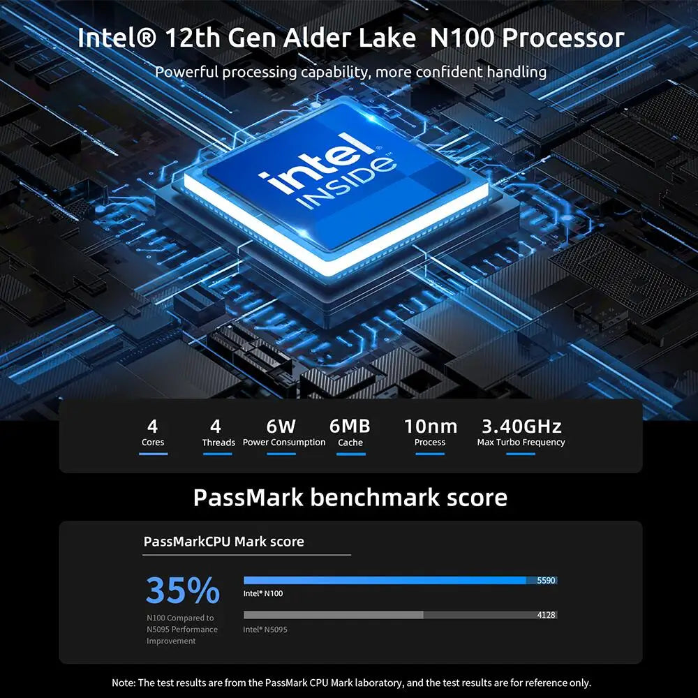 BMAX B4 Plus Windows 11 - 512 GB SSD, 16 GB RAM, Intel N100