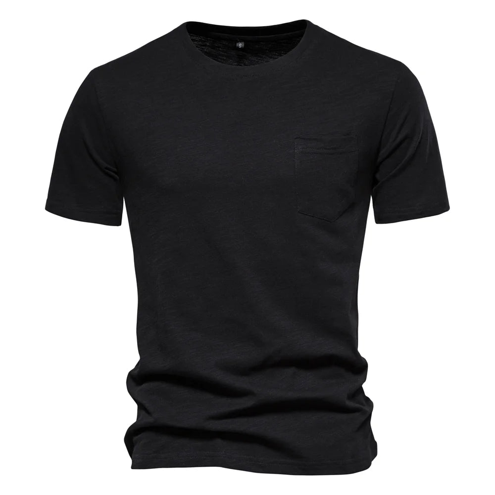 AIOPESON T-Shirt Casual Leicht - 100% Baumwolle Kurzarm