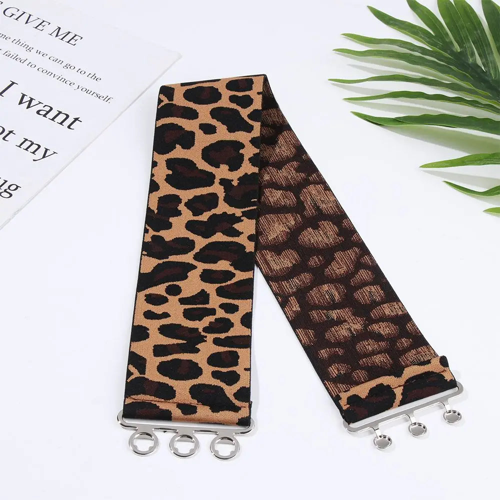 Women Fashion Wide Elastic Belt Metal Buckle Cinch Waistband Ladies Dress Waist Band Fashion Accessory