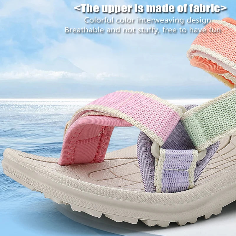 NBGAGA Atmungsaktiv Sandale- Rutschfest Weiche Sohle 30-38