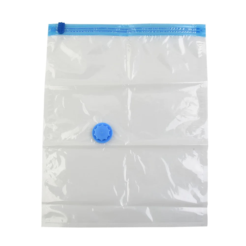 Transparent Vacuum Bag Folding Compressed Space Saving Clothes Storage Vacuum Storage Bag Household 1 Pcs