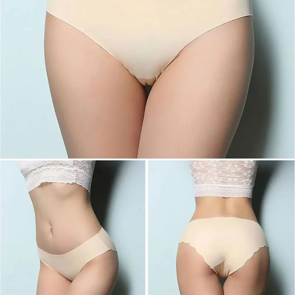 Damen Unterwäsche 2025 - ZXYOUPING Low Waist Seamless Ice Silk Antibacterial S-XXL