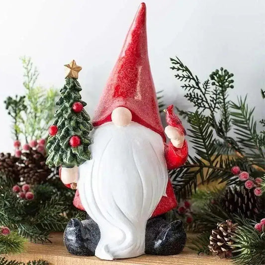 Choice Weihnachtsmann Statue - Weihnachtliche Deko Harz 20 cm Handbemalt