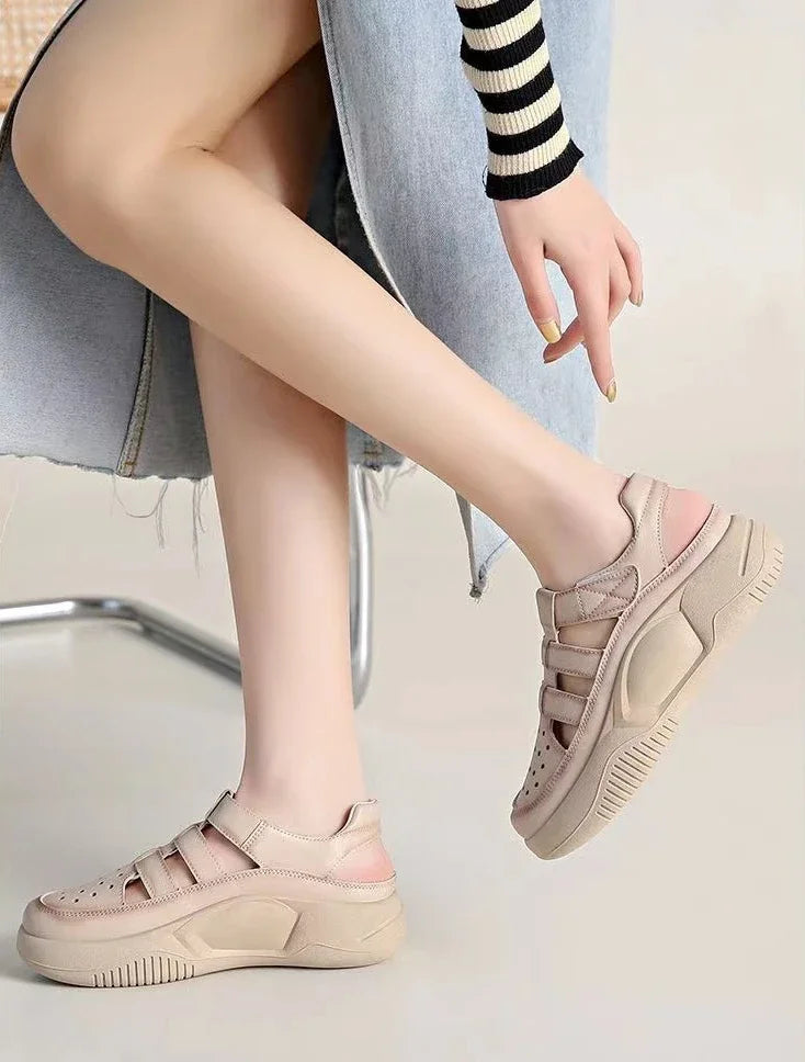 Women's Summer Casual Footwear Ladies Sports Sandals Fashion Closed Toe Sandals Shoes Woman Hollow Out Comfort Walk Sandalias