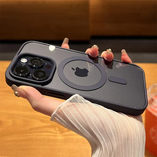 Luxury Magnetic Wireless Charge For Magsafe Case for iPhone 16 15 14 Plus 13 12 11 Pro Max Shockproof Transparent Bumper Cover - Golden Bridge Store