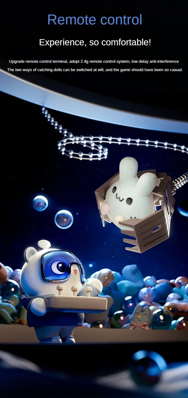 MiniGreifautomat Mini 2.4G Fernbedienung - Münzbetrieb 30cm