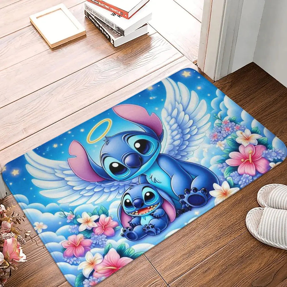 Custom Cartoon Stitch Floor Door Kitchen Bathroom Mat Anti-Slip Outdoor Doormat Bedroom Balcony Entrance Rug Carpet Footpad