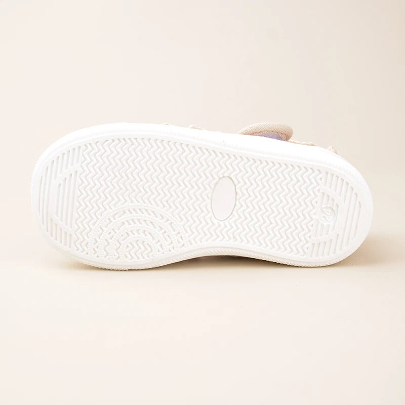 Mädchen-Schuhe 2025: Lace-Canvas Princess-Flat - Polka Dot Collection