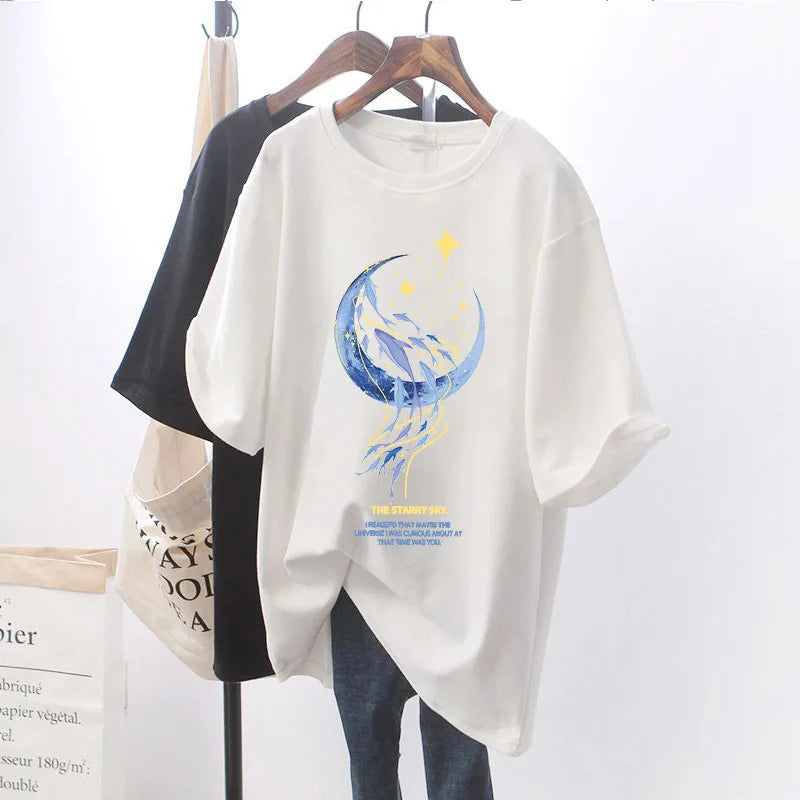 Pregnant Women T Shirt Maternity Summer Short Sleeve Side Button Crew Neck Tees Solid Color Nursing Tops For Breastfeeding